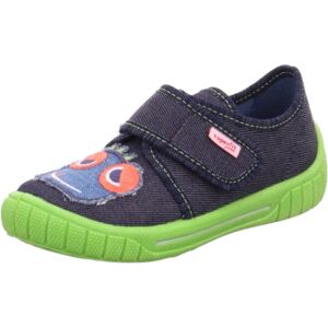 superfit Chaussons enfant scratch Bill bleu, largeur moyenne 26