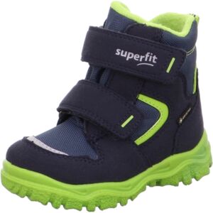 superfit Bottes enfant scratch Husky bleu/vert largeur moyenne