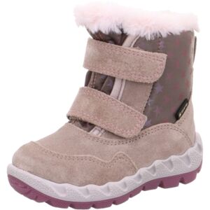 superfit Bottes enfant scratch Icebird beige/rose, largeur moyenne 29