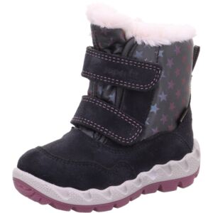 superfit Bottes enfant scratch Icebird gris/rose largeur moyenne