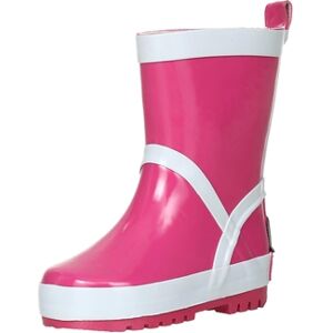 Playshoes Bottes en caoutchouc unies roses