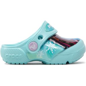 Mules / sandales de bain Crocs FROZEN Fl Disney Frozen II Clog T 206804 Bleu - Publicité