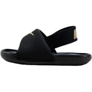 Nike Kawa Slide (TD) Sneaker, Negro/Metallic Gold, 26 EU - Publicité