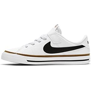 Nike Court Legacy Little Kids' Shoe, White/Black-Desert Ochre-Gum Light Brown, 34 EU - Publicité