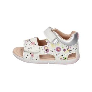 Geox Bébé Fille B Sandales Tapuz Girl, White Lt Rose, 20 EU - Publicité