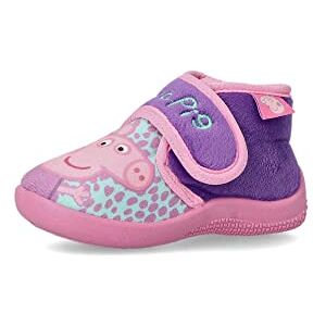 CERDÁ LIFE'S LITTLE MOMENTS Chaussons Maison Fille de Velcro Amusantes de Peppa Pig avec l'Intérieure 100% Coton et Semelle Antidérapante, Rose, 22 EU - Publicité