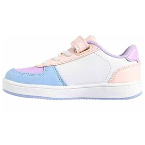 Kappa Mixte bébé Malone Sneakers Basses, Blanc Rose Bleu, 22 EU - Publicité