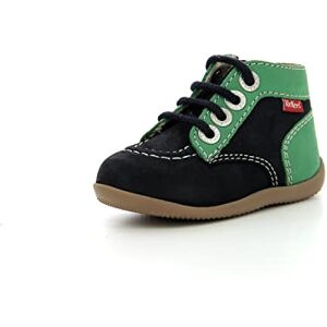 KICKERS Garçon Unisex Kinder BONZIP-2 Botte Oxford, Marine Vert, 21 EU - Publicité