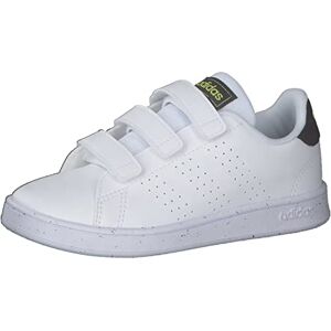 Adidas Advantage CF C Sneaker, FTWR White/Core Black/Beam Yellow, Numeric_28 EU - Publicité