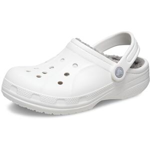 Crocs Ralen Lined Clog K, Sabots Mixte Enfant, White/Light Grey, 22/24 EU - Publicité