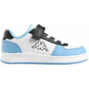 Kappa Mixte bébé Malone Sneakers Basses, Blanc Noir Bleu, 24 EU - Publicité