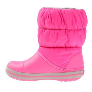 Crocs Winter Puff Boot Kids Botte Tendance, Electric Pink/Light Grey, 22 EU - Publicité