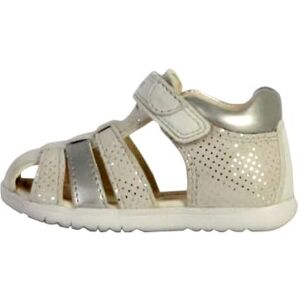 Geox Bébé Fille B Sandal Macchia Gir, Blanc cassé Lt Silver, 22 EU - Publicité