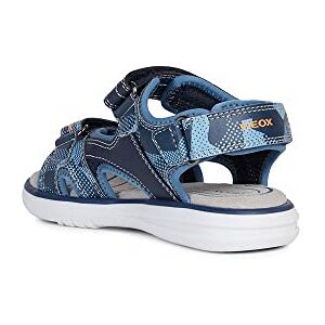 Geox Garçon J Sandal Maratea Boy Sandales, Navy/Orange, 29 EU - Publicité