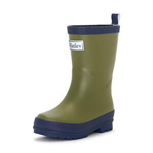 Hatley Garçon Unisex Kinder Classic Wellington Rain Boots Gummistiefel Bateau de Pluie, Forest Green, 22 EU - Publicité