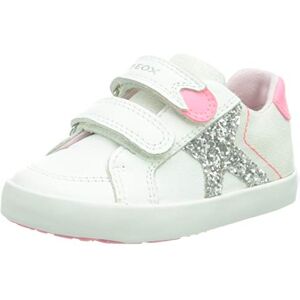 Geox Bébé Fille B Kilwi Girl A Sneakers, White/Fluofuchsia, 26 EU - Publicité