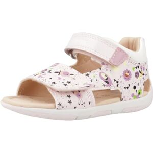 Geox Bébé Fille B Sandal Tapuz Girl, Rose Vif et Blanc, 20 EU - Publicité