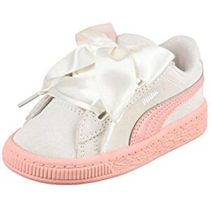 Puma Garçon Girls Suede Heart Jewel PS Sneakers Basses, Whisper White-Peach Beige, 28 EU - Publicité