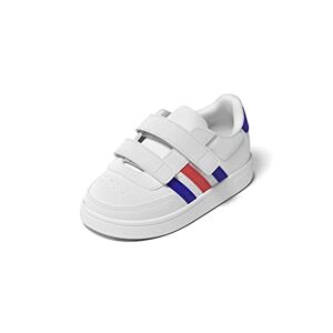 Adidas Mixte bébé Breaknet Lifestyle Court Two-Strap Hook-and-Loop Shoes Sneaker, FTWR White/Lucid Blue/Bright Red, 26 EU - Publicité