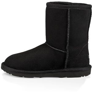 UGG Mixte enfant Classic Boot, Suède Textile Caoutchouc, Noir, 27.5 EU - Publicité