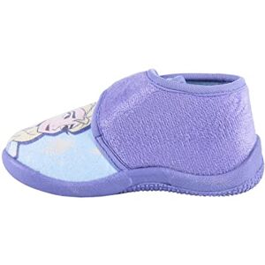 CERDÁ LIFE'S LITTLE MOMENTS, Chaussons Fille de Velcro Amusantes d' Elsa de la Reine des Neiges avec l'Intérieure 100% Coton et Semelle Antidérapante, Violet, 23 EU - Publicité