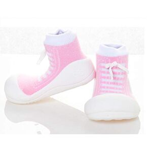 Attipas Sneakers Pink – Chaussures ergonomiques pour bébé pour apprendre à marcher, respirantes pour enfants, chaussons ABS, chaussons pour bébé, antidérapants 20 - Publicité