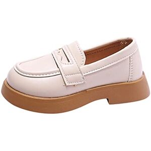 IQYU Chaussures de sport pour enfant fille Soft Slip On Loafers Chaussures plates Chaussures bateau Chaussures de loisirs Chaussures pour enfants, Zjsjm B Blanc, 27 EU - Publicité