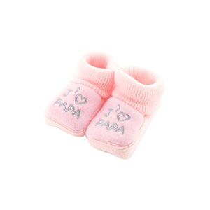 Fruit de ma Passion Chaussons pour bébé 0 à 3 Mois rose J'aime papa - Publicité