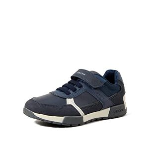 Geox Garçon J Alfier Boy A Sneakers, Navy/Dk Grey, 36 EU - Publicité