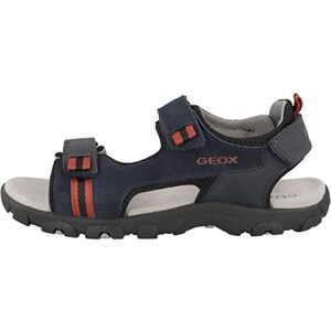 Geox Garçon Jr Sandal Strada A Sandales, Navy/Dk Red, 27 EU - Publicité