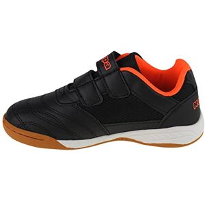 Kappa Kickoff Kids Sneakers Basses, Noir (Black/Orange 1144), 28 EU - Publicité