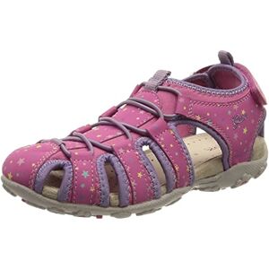 Geox Fille Jr Sandal Roxanne A Sandales, Fuchsia/Lilac, 28 EU - Publicité