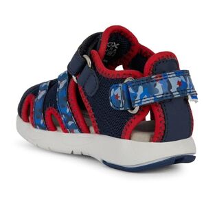 Geox B Sandal Multy Boy B, Bleu Marine/Rouge, 27 EU - Publicité