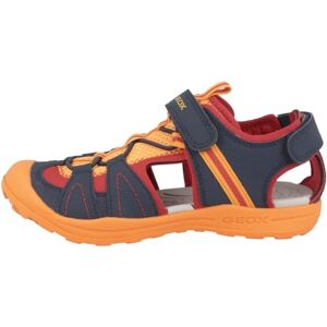 Geox Garçon J Vaniett Boy Sandal, Bleu Orange, 27 EU - Publicité