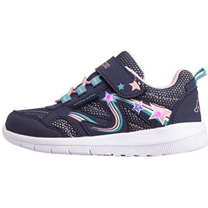 Kappa Cosmic Kids Sneakers Basses, Bleu (Navy/Rose 6721), 27 EU - Publicité