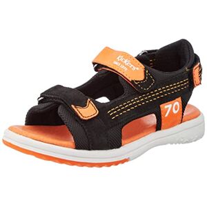 KICKERS Garçon Plane Sandale, Noir Orange, 29 EU - Publicité