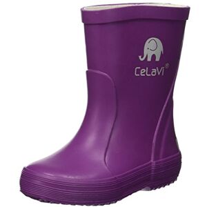 CeLaVi Mixte Enfant Gummistiefel Bottes & Bottines de Pluie, Violet (Purple 060), 25 EU - Publicité