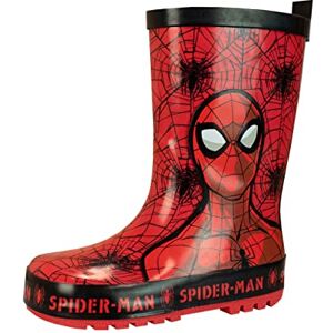 Marvel Enfant Bottes en Caoutchouc Spiderman Rouge Taille EU 29 (Taille UK 11) - Publicité