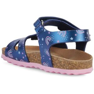 Geox Bébé Fille B Sandal Chalki Girl, Bleu Marine Lt Pink, 20 EU - Publicité