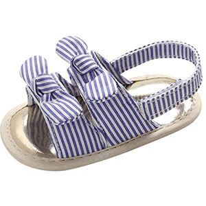 BOTCAM Chaussures de bowknot souples pour bébé Slip Prewalker Sandales décontractées pour bébé Taille 22, bleu, 22 EU - Publicité