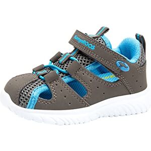 KangaROOS Ki-Rock Lite V, Sandales Mixte Enfant, Grau Steel Grey Brilliant Blue 2007, 22 EU Étroit - Publicité