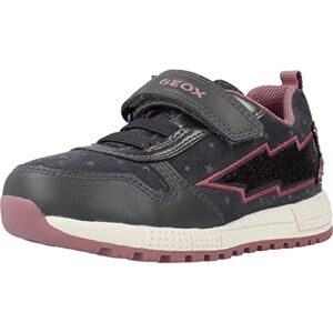 Geox Bébé Fille B Alben Girl A Sneakers, Dk Grey/Rose, 22 EU - Publicité