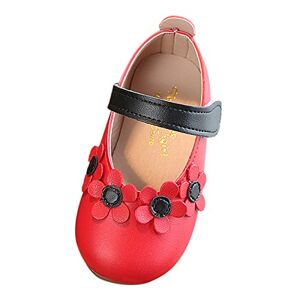 Générique Baskets tendance pour filles et filles Escarpins plats souples Chaussures plates élégantes Chaussures d'école pour enfants Chaussures pour filles 32, rouge, 27 EU - Publicité