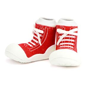 Attipas Sneakers – Chaussons de marche ergonomiques en coton   Chaussons pour bébé et enfant   Souple, respirant, semelle antidérapante Rouge rouge, 22.5 EU - Publicité