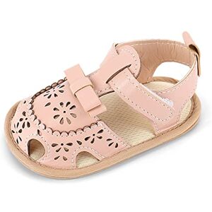 MASOCIO Sandale Bebe Fille Ete Été Chaussure Premiers Pas Bébé Sandales Taille 20 Antiderapant 12-18 Mois Rose 1 - Publicité