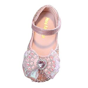 FaLkin Chaussures de princesse individuelles pour enfants Ballerines Chaussures pour fille Chaussures de mariage Paillettes Cristal, rouge, 27 EU - Publicité
