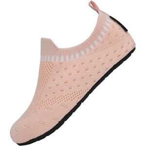 SAGUARO Chaussons de Enfants Doux Antidérapantes Pantoufle de Garçon Fille Respirant Léger Chaussettes Confortable Bébé Slippers Intérieur Extérieur, Rose 22/23 - Publicité