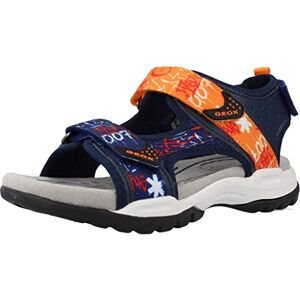 Geox Garçon J Borealis Boy Sandal, Bleu Marine Orange, 31 EU - Publicité