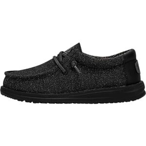 Hey Dude Wally Youth Basic MOC Toe Shoes, Noir, 31 EU - Publicité