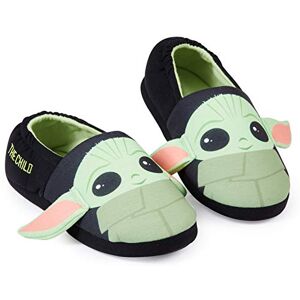 Disney The Mandalorian Pantoufles Enfant Garçon De Bébé Yoda, Chausson Star Wars Taille 33 Au 38, Idée De Cadeau Geek Original Pour Garçon Ou Fille (35-36 EU, Noir/Vert, numeric_35) - Publicité